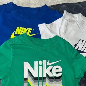 Nike Kids' Short Sleeve Tees - Blue, Green, White